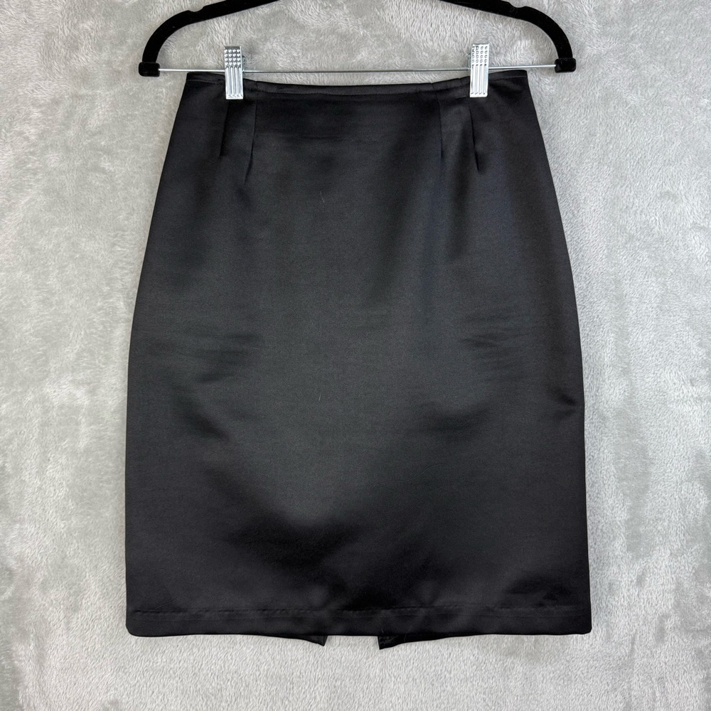 Vintage DEB Y2K Bow Pencil Skirt Black Women’s Office Siren 9/10
